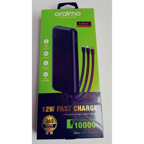 Oraimo Power Bank Slice Link 10000mAh
